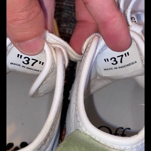 Off-White Virgil Abloh Arrow High Top Sneakers Sz Women’s 37 - Picture 14 of 16